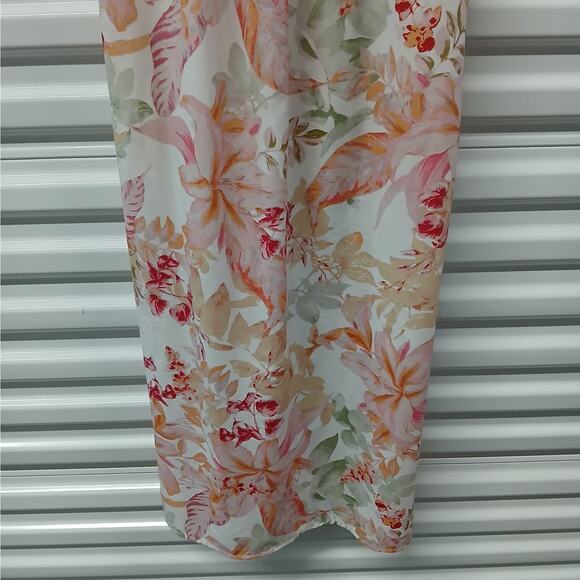 Band Of The Free Maxi Sundress Women Large Pink Floral Boho Casual Spring Summer - Picture 6 of 8
